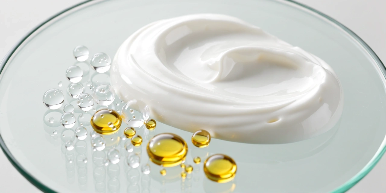 Luxury anti-aging skincare textures